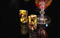 راحة الفستق مبرومه معرمشه Turkish Delight with extra pistachios (cylinder)