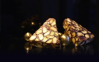 راحة الفستق مثلثه Turkish Delight with pistachios (Triangular)